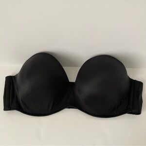 Cacique Black Strapless Bra | Size 46DD